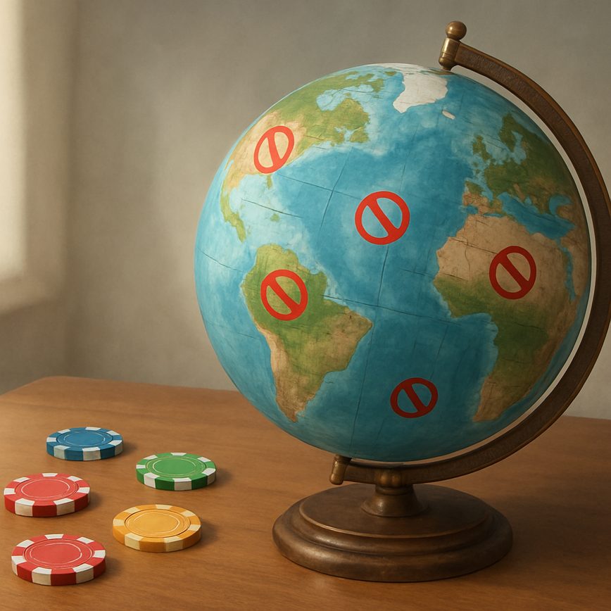 Geographical restrictions on casino bonuses